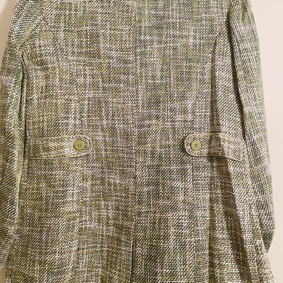 Dialogue Tweed Acrylic/Linen Blend Button Coat - Picture 4 of 11